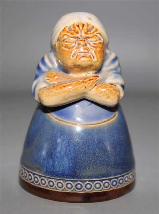 A Royal Doulton stoneware inkwell (a.f.)